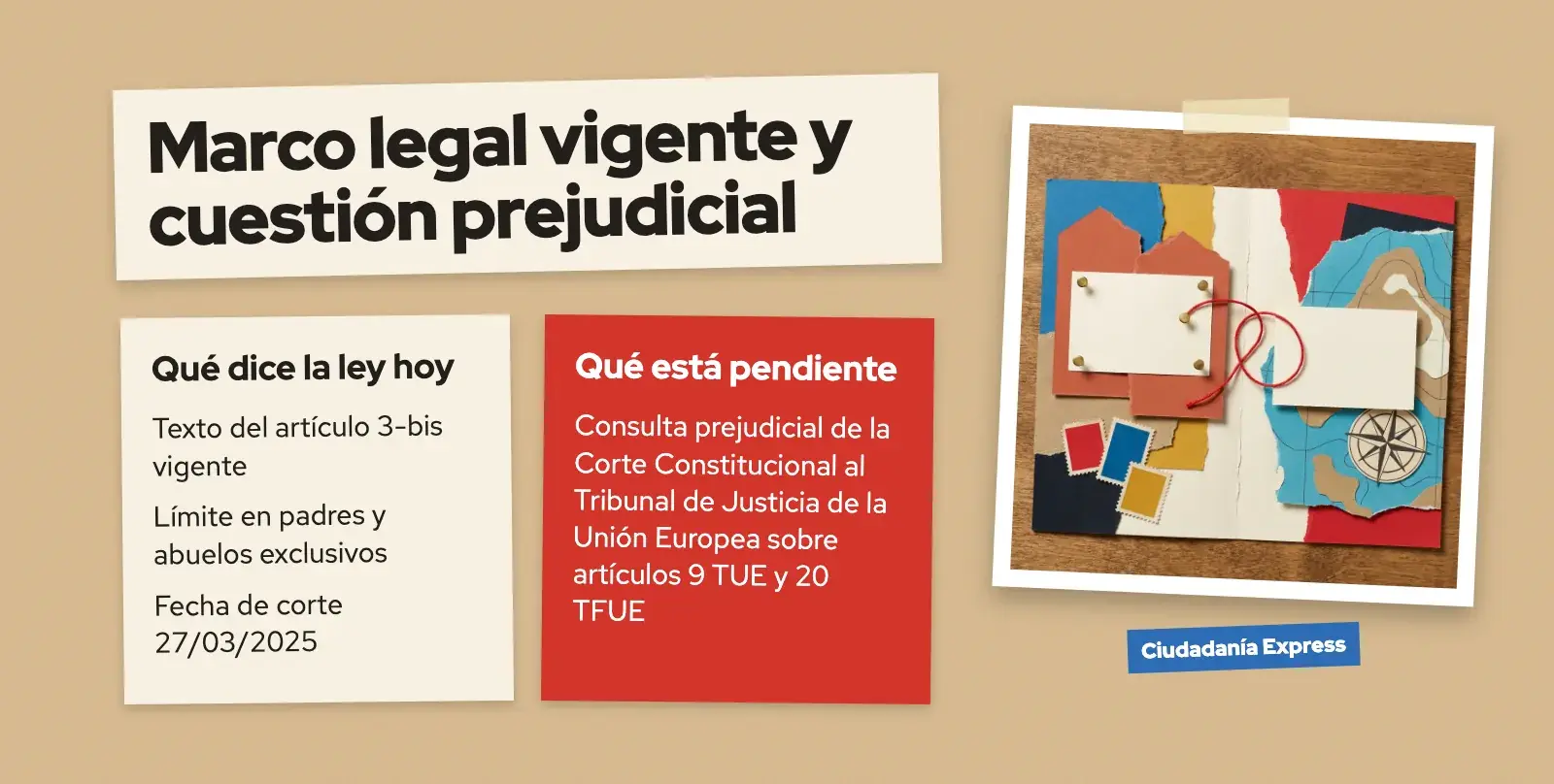 Comparación entre la vigencia actual del artículo 3-bis y la consulta pendiente ante el Tribunal de Justicia de la UE